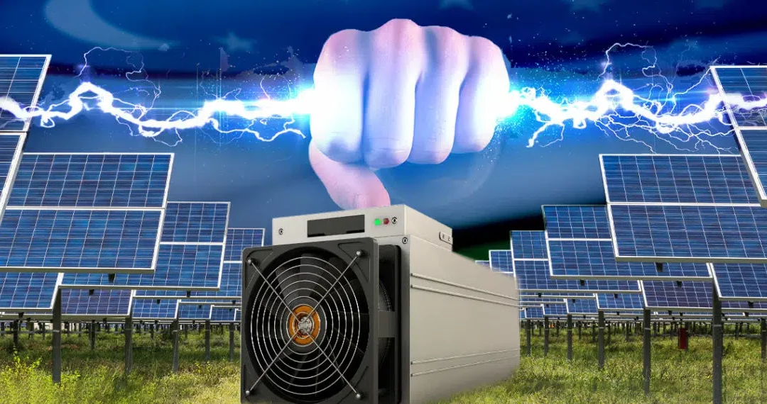 Mineros de bitcoin obligados por primera vez a operar solo con energía solar