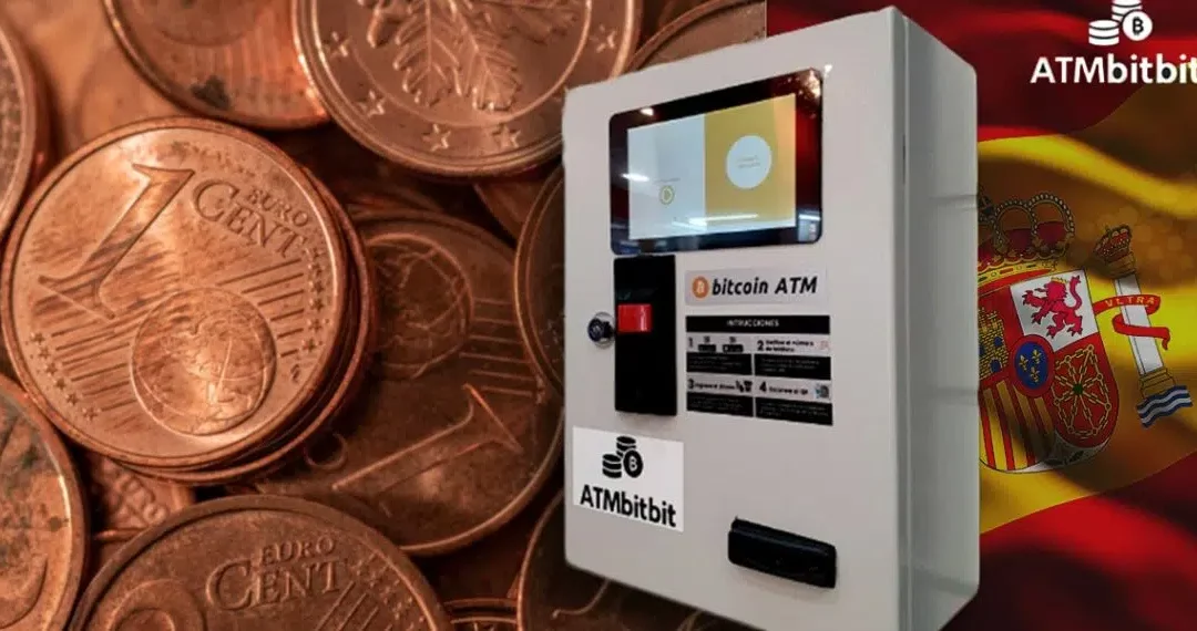 En España se puede convertir la calderilla a bitcoin en este cajero automático